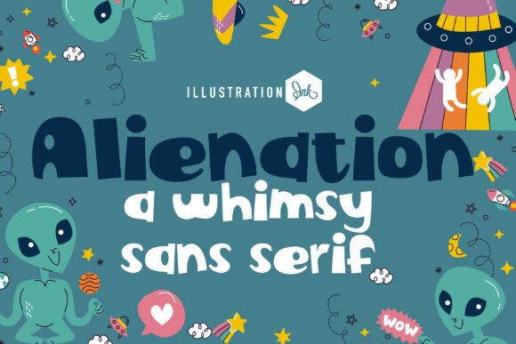 Alienation Font: A Whimsical Typeface for Digital Branding