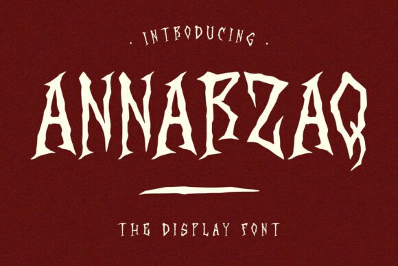 Annarzaq Font: A Gothic Typeface for Bold Craft Creations