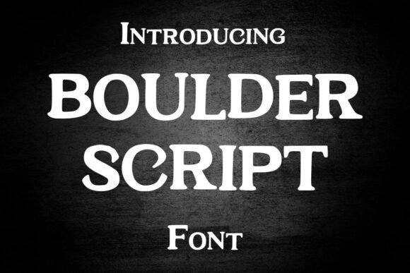 Boulder Script: A Font That Makes Your Brand Shine