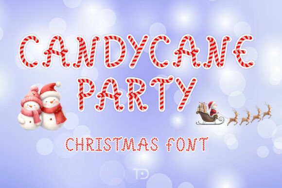 Candycane Party Font: A Festive Typeface for Business Owners