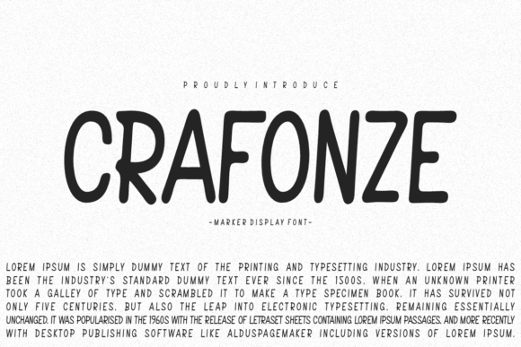 Crafonze Font: Bold Handwritten Typography for Marketers