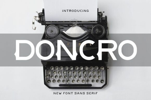 Doncro Typeface: A Bold Choice for Editorial Design