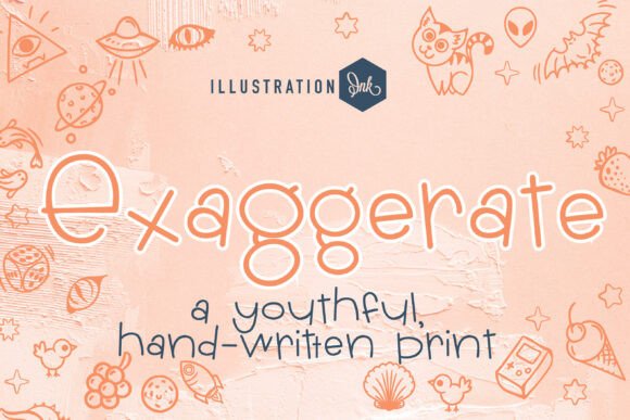 Exaggerate Font: A Playful Typeface for Modern Editorial Design