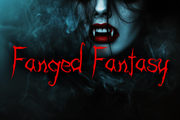 Fanged Fantasy Typeface for Bold Digital Branding