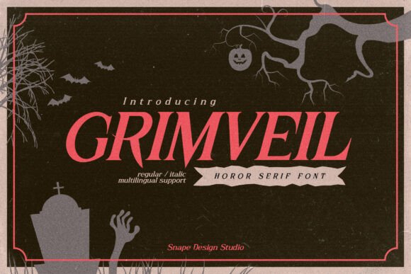 Grimveil Font: A Gothic Serif for Darkly Beautiful Designs