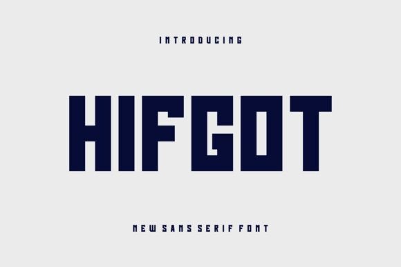 Hifgot Font — A Bold Typeface for Digital Design