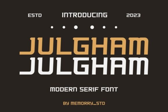 Julgham Font: A Bold Statement for Digital Design