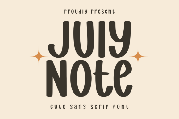 July Notes Font: A Playful Typeface for Festive Makers
