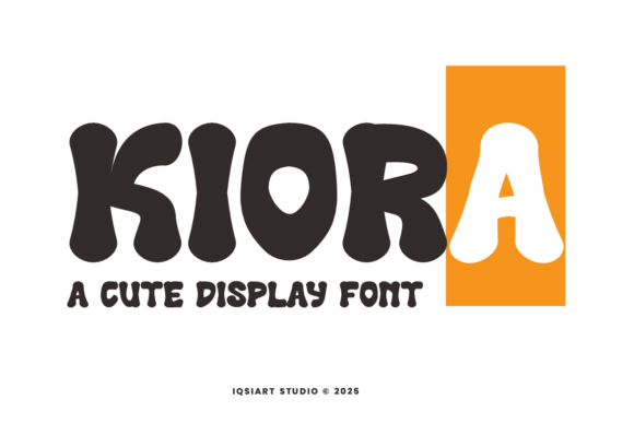 Kiora Typeface: A Playful Addition to Creative Branding Projects
