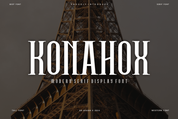 Konahox Font: A Bold Typeface for Editorial Design