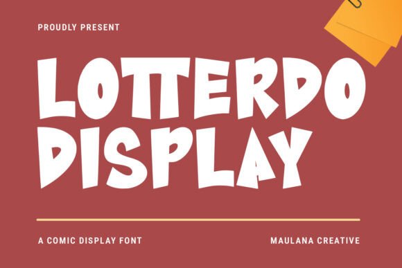 Lotterdo Font: A Playful Display Typeface for Digital Design