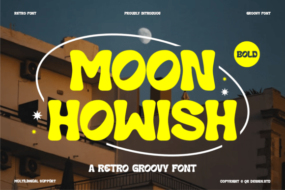 Moon Howish: A Bold Typeface for Digital Branding