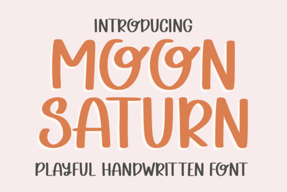 Moon Saturn: A Bold Handwritten Font for Modern Marketing