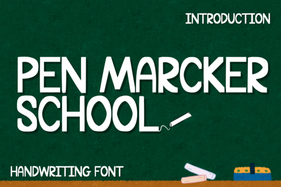 Pen Marcker School: A Handwritten Font for Digital Creativity
