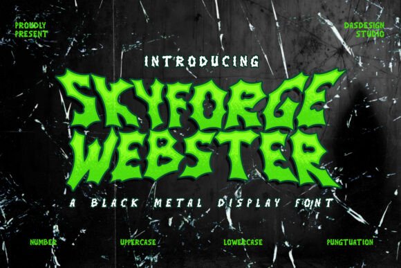 Skyforge Webster: A Gothic Font for Editorial Design