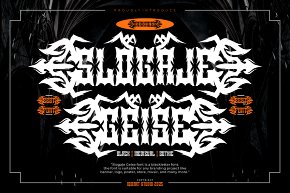 Slogaje Geise: A Gothic Font That Commands Attention in Campaigns