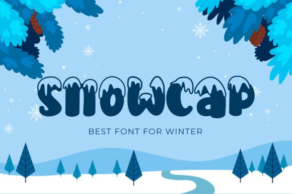 Snowcap Font: A Festive Display Typeface for Digital Winter Designs
