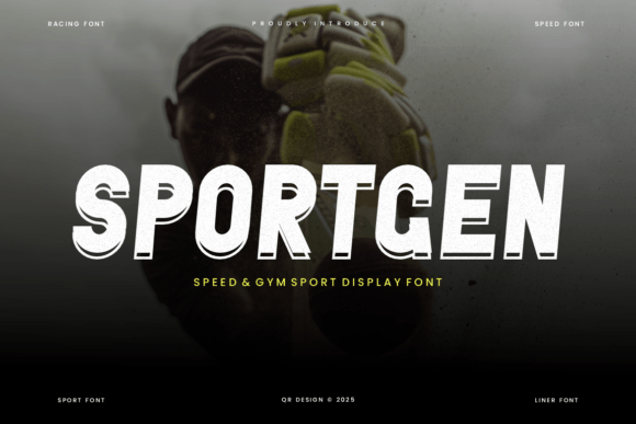 Sportgen Font: A Bold Typeface for Craft Creators