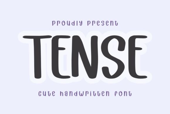 Tense: A Handwritten Font for Modern Editorial Design