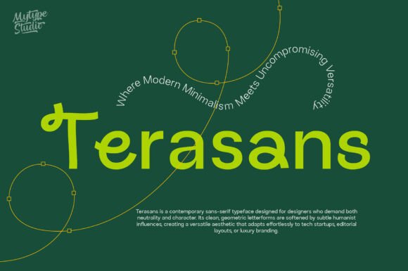Terasans: A Modern Sans Serif Font for Digital Design