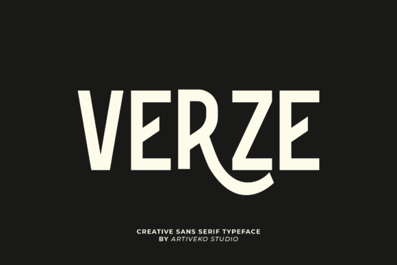 Verze Typeface for Modern Editorial Design